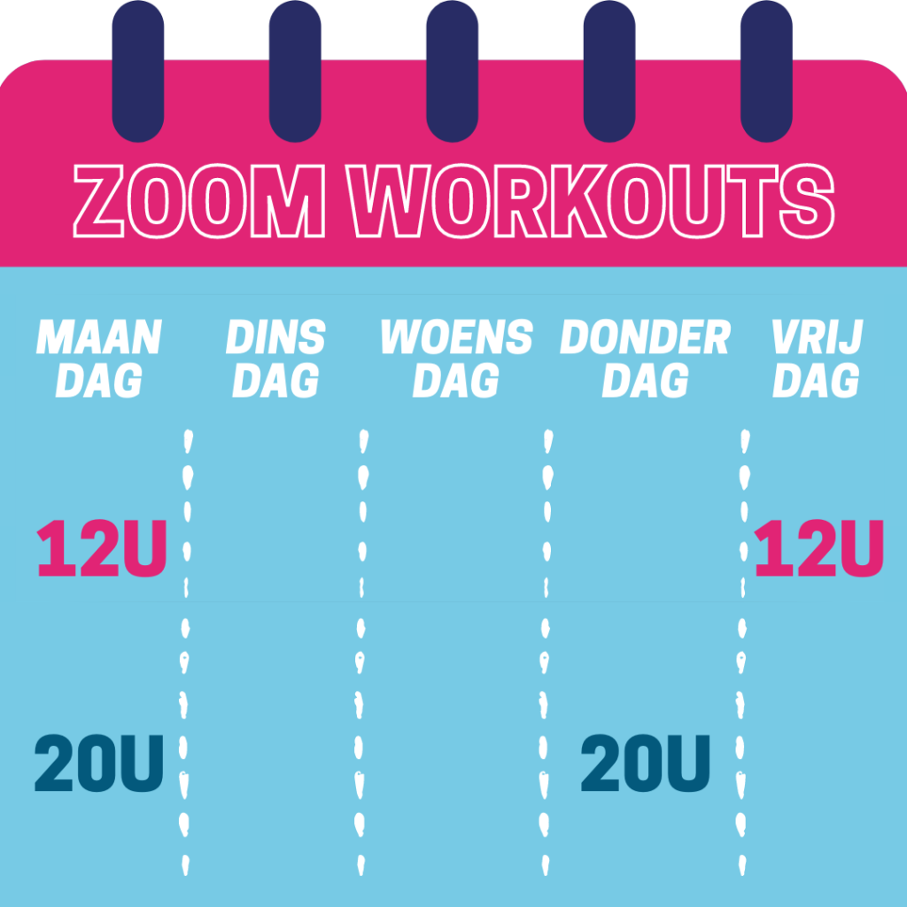 Zoom workouts vanaf 29 maart